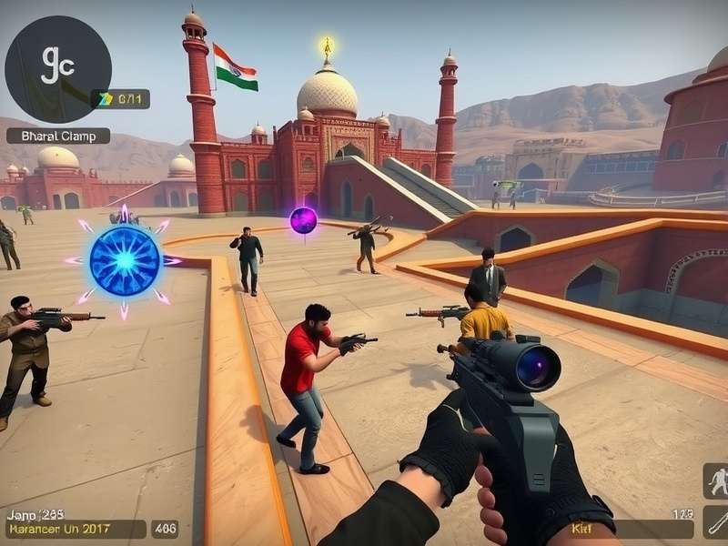 CSGO Bharat Champ3 gameplay screenshot showing Indian-themed maps